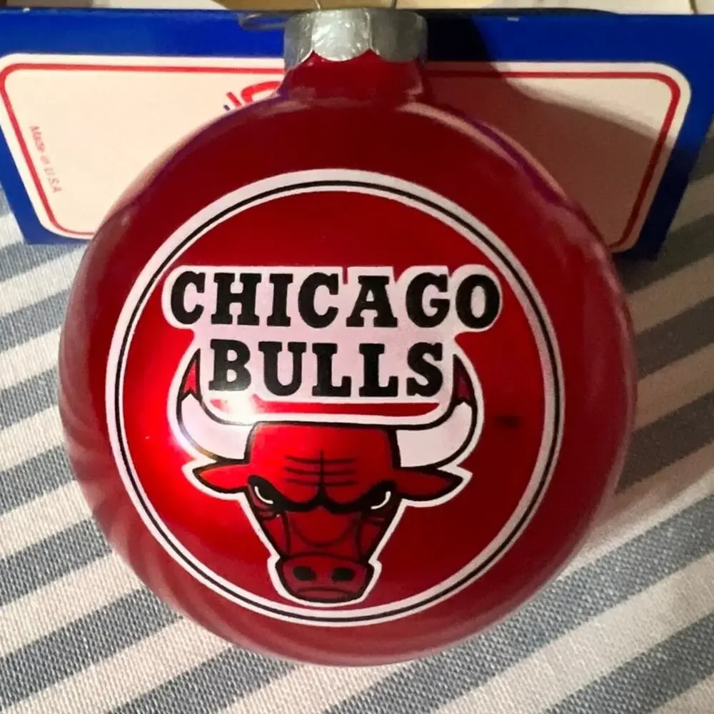 Vintage Topperscot Chicago Bulls Ball Christmas Ornament